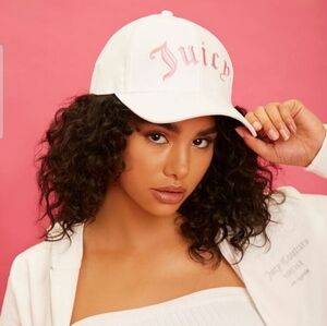 Forever21 x Juicy Couture White Suede Snapback